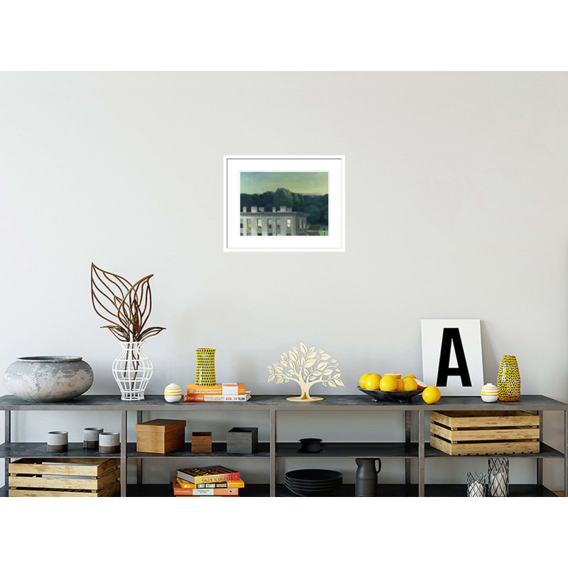 «House at Dusk» par Edward Hopper, impression giclée sur cadre, 17.3" H x 21.75" W