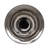 Ribbed Glass Vase, Chrome Finish