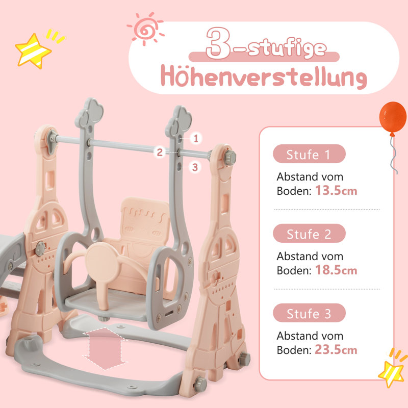 Freeport Park Indoor Slide, Pink