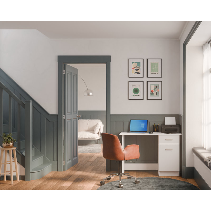 Saphra Writing Desk, Matt White