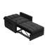 Fauteuil inclinable convertible, dossier réglable, velours noir, convient aux cinémas maison, facile à assembler, lit fonctionnel, design 3 en 1, cinéma-1006959709