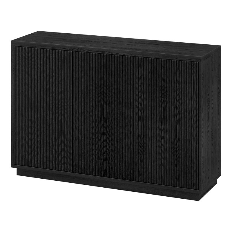Brottman 120.5cm Sideboard, Black Grain