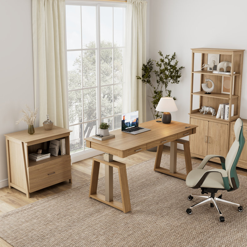 Radnor Piece Configurable Writing Desk Office Set