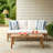 Lace Outdoor 2-Piece Acacia Wood Conversation Set With Cushions