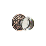 Passage Providence Crystal Clear Knob with Lancaster Rose