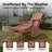 4-in-1 Multifunctional Folding Adirondack Rocking Chair with Retractable Ottoman(Set Of 2)-426933527