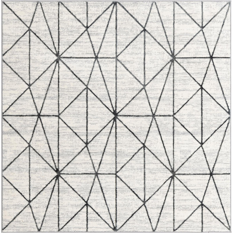 Eshin Abstract Indoor Rug, Square 5'3"