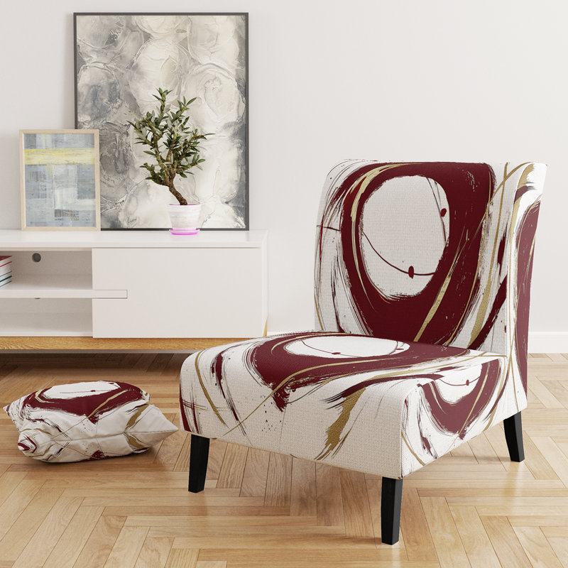 Fauteuil de chambre Gold Glamour, Brun / Blanc