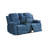 68" Wide Fabric Manual Reclining Loveseat Sofa, 2-seater Recliner Couch With Storage & Cup Holder-2086529269