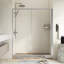 Porte de douche coulissante simple en chrome 60 po x l 72 po