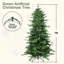PVC+PE Christmas Tree With 2856 Tips – Full & Lush Hinged Tree With Metal Stand, Easy Assembly, Realistic Mixed Needle Design-208303645-208303644