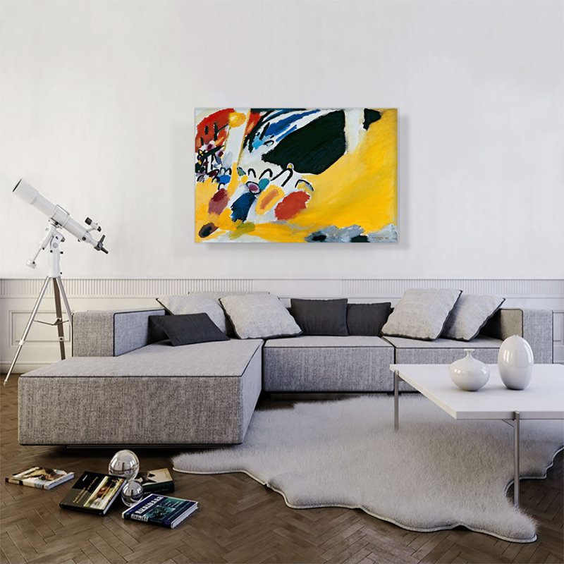 Impression III, concert de 1881 par Wassily Kandinsky, reproduction sur toile tendue, H 26 po x l 40 po x P 0,75 po