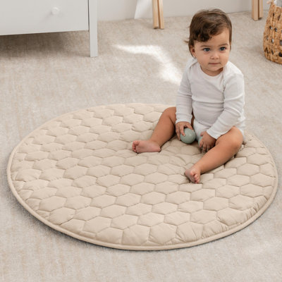 Comfy Cubs Premium Play Mat - Kids & Toddler Play Mat with Non-Slip Bottom - Plush Quilted Top Baby Mat