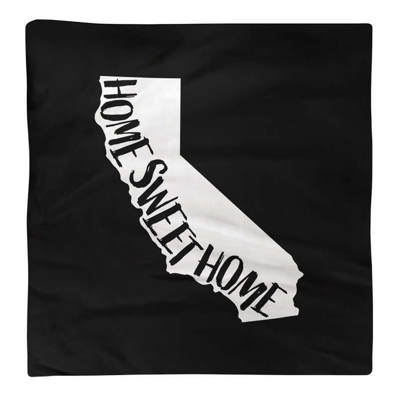 Cotton, Polyester Cities & Maps Square Napkin, Black, 22" W x 22" D, Cotton