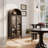 68" Tall Arched Storage Display Cabinet-2133944932