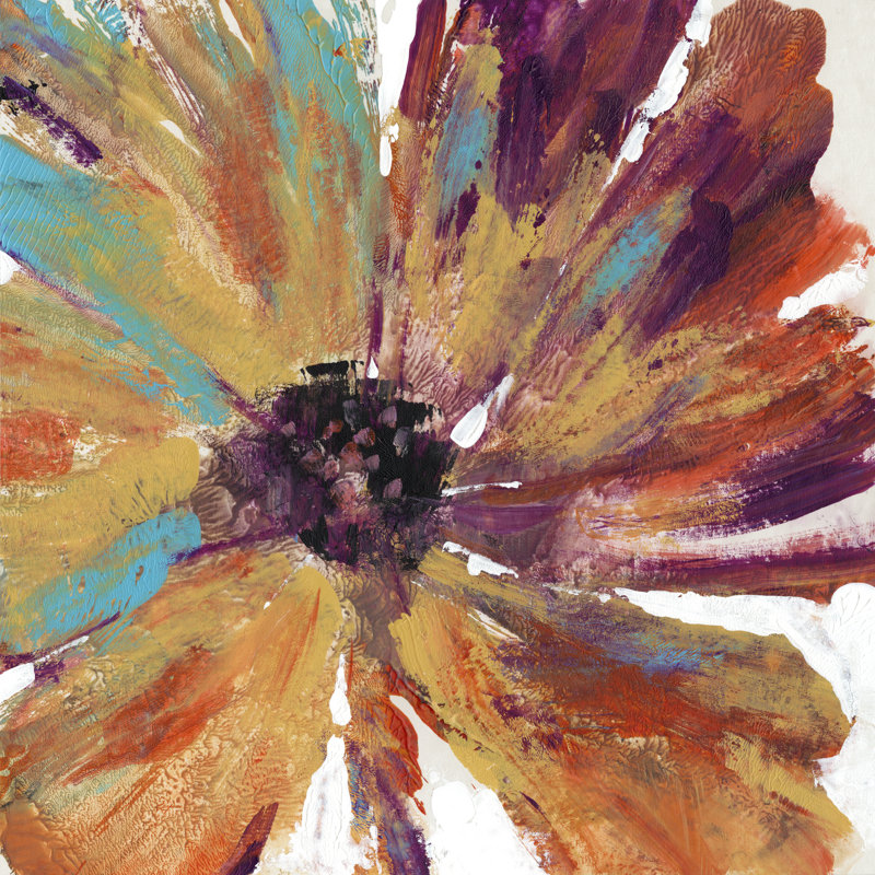 Orange Splash II by Timothy O' Toole - Wrapped Canvas Painting, 30cm H x 30cm W