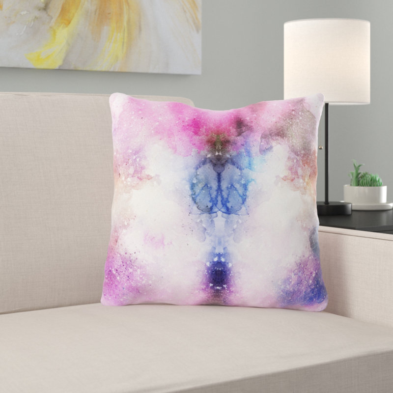 Coussin décoratif Mitton, Microsuède, Intérieur