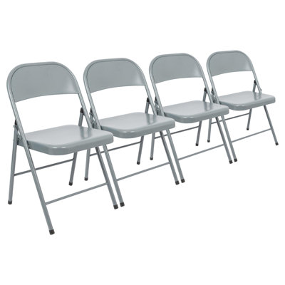 Metal A-Frame Sign Holder Folding Chair