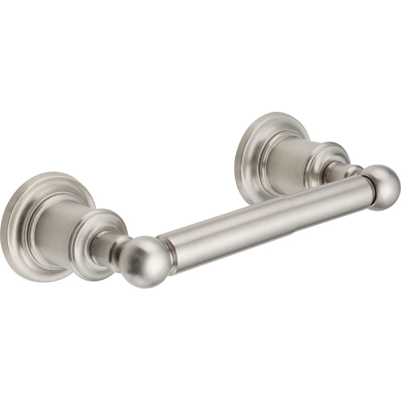 Miramar Two Post Toilet Paper Holder, Satin Nickel