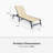 5-Position Adjustable Textilene Outdoor Chaise Lounge-2023914307