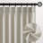Pleated Linen Curtains, Semi Sheer Light Filtering Pinch Pleat with Hooks and Rings,Back Tab Drapes,Set of 2-1746195810-1776769548
