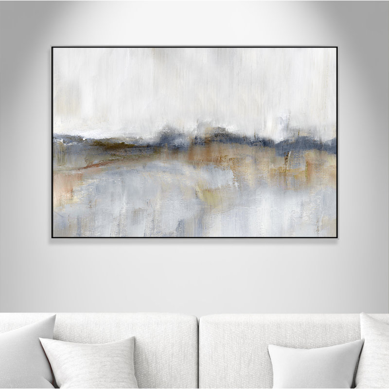 Autumnal Tide by Nan - Floater Frame Print on Canvas, 41.5''H x 61.5''W, Silver