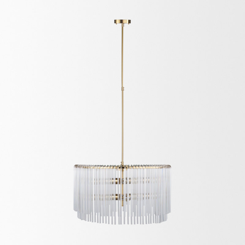 Charlize 6 - Light Dimmable Drum Chandelier