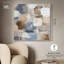 «Soft Blocks I», reproduction d'art sur toile par Art Remedy, cadre argenté, 40 x 40-1212793361-1212793372