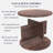 Round Coffee Table with 4 Open Compartments for Storage-1183742626