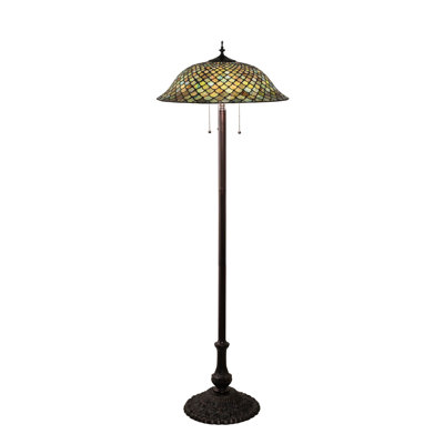 62" High Fishscale Floor Lamp