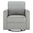 Chaise d'appoint pivotante en cuir véritable Weston (ensemble de 2)