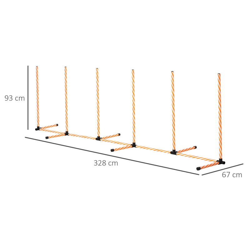 93cm H Plastic Dog Agility