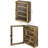 4-Tier Wall Display Case With Clear Panel
