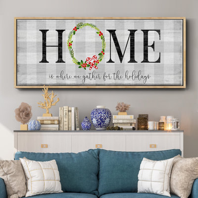 Gather for the Holidays- Framed Canvas