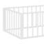 Structure de lit en métal avec clôture et porte-1731429741