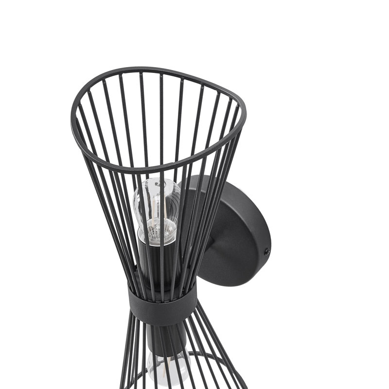 Iron Armed Sconce, Matte Black