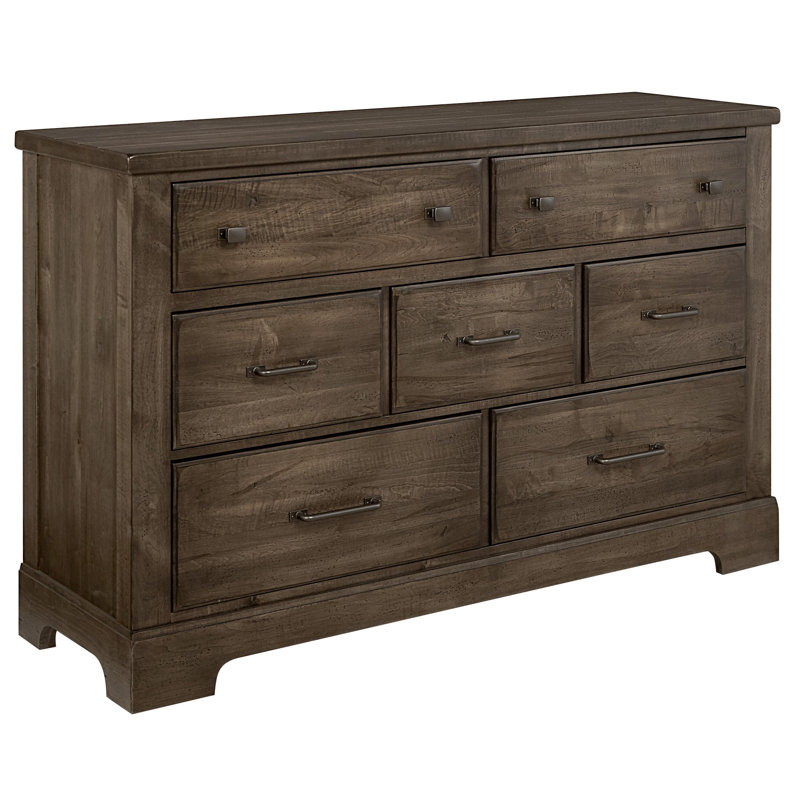 Commode double 7 tiroirs avec miroir Karina, Vert menthe
