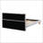 Full Size Upholstered Platform Bed Frame With Cookie-Shaped Headboard
