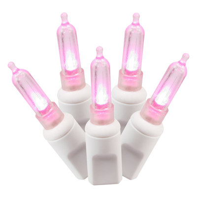 Single Mold Italian LED Christmas Light Set White Wire