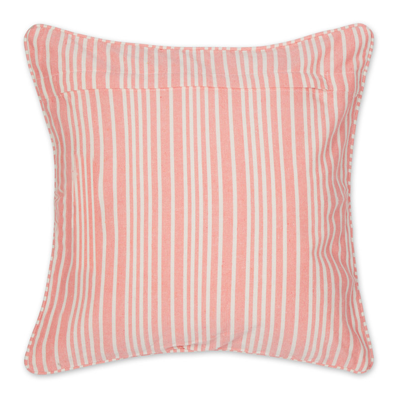 Housse de coussin carrée, Corail