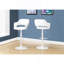 Tabouret de bar, pivotant, hauteur de bar, réglable, métal, aspect cuir, contemporain, moderne-446955064