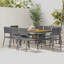 Jarquise 8 - Person Acacia Patio Dining Set with Rectangular Table-1450197167