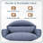Smythe Modern Double Swing Cushion Only – Replacement 2-Person Egg Chair Pad – Overstuffed Water-Resistant Indoor/Outdoor Pillow-879695426