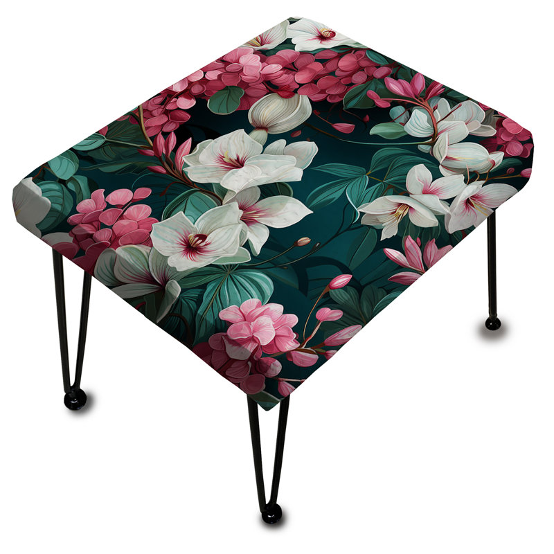 Motif exotique de vignes exotiques - Repose-pieds rectangulaire tropical