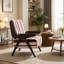 Fauteuil moderne avec accoudoirs élargis des deux côtés Pieds en bois massif confortables-698623666
