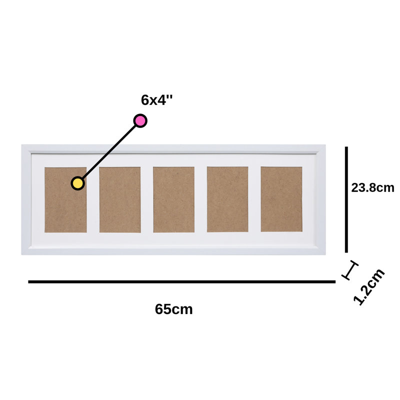 Sutton Picture Frame, White