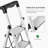 Silver 4-Step Folding Aluminum Ladder with Anti-Slip Wide Steps, Lightweight Portable Step Ladder with Handrail for Home and Kitchen