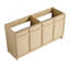Meuble-lavabo autoportant 60 po et 4 portes d'armoire à fermeture en douceur (emballage KD) - sans le lavabo-801432636