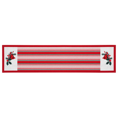 Yuletide Hostess Entertaining Fabric Table Runner, Betton