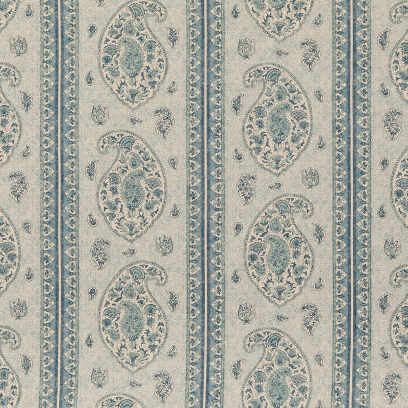 Coromandel Linen Fabric, Blue